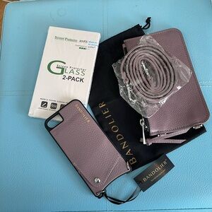 Bandolier iPhone 6/6S/7/8 case, pouch, strap, plus screen protector BNIB